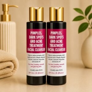 Pimples, Dark Spot and Acne Treatment Face Cleanser